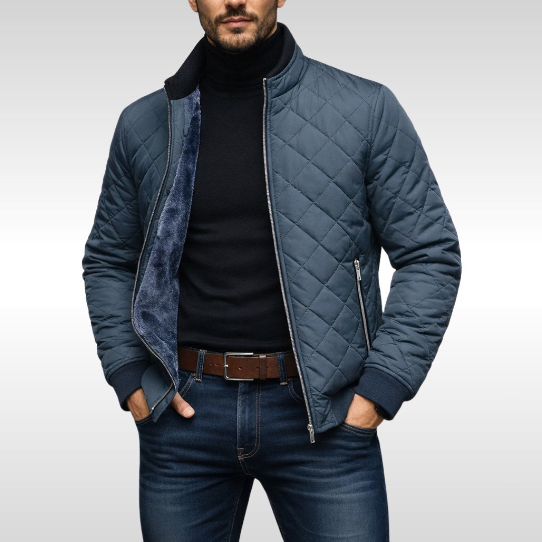 Lothar | Herren Steppjacke mit wärmender Funktion, Herbst Steppjacke | Nomad NTS | Black