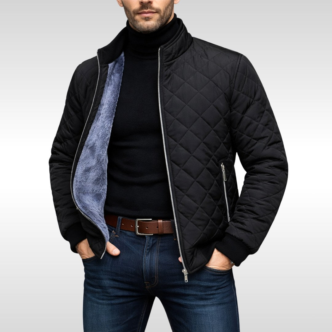 Lothar | Herren Steppjacke mit wärmender Funktion, Herbst Steppjacke | Nomad NTS | Grey