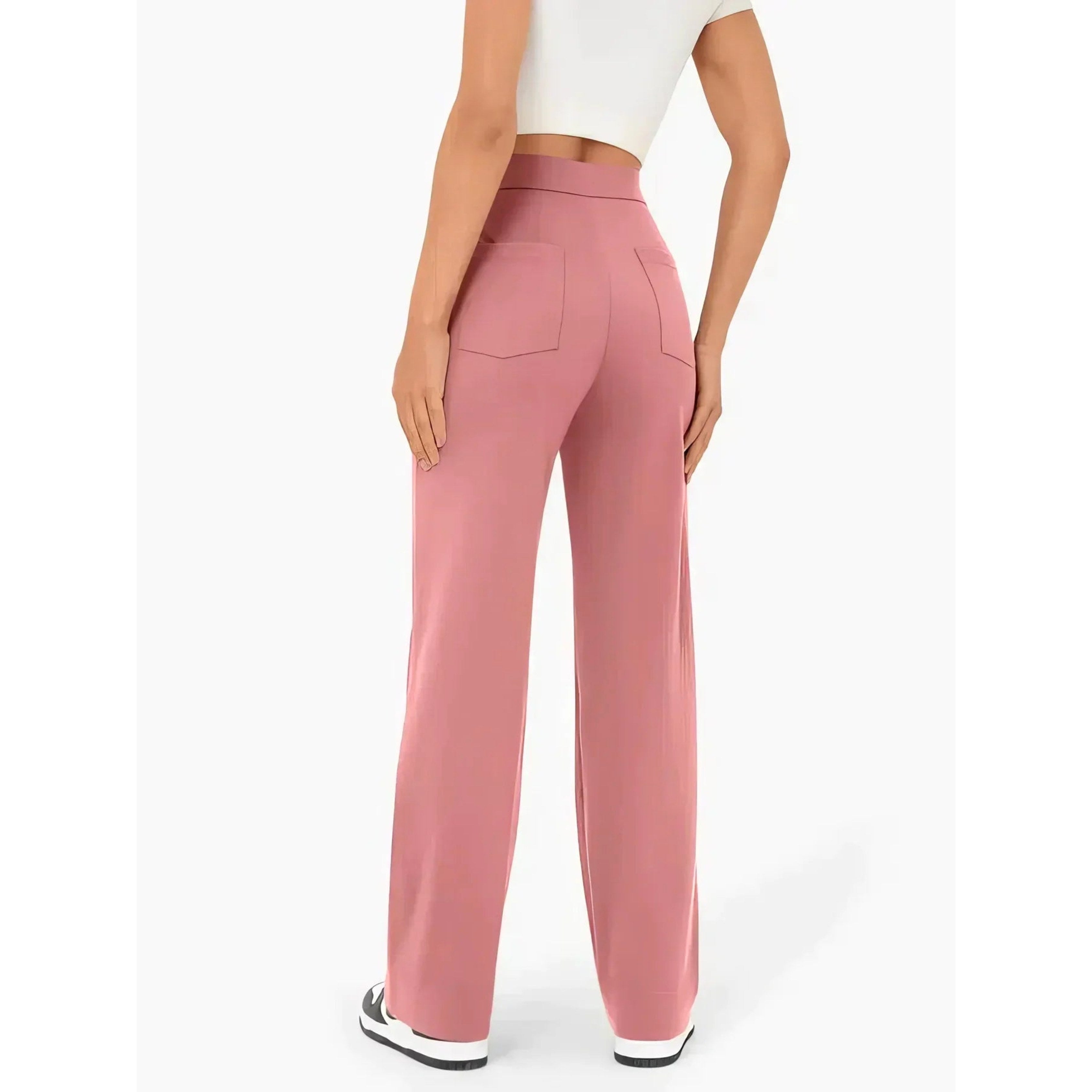 Lottie | Damen Stretch-Hose mit hoher Taille, bequeme Alltagshose | Nomadnts | Nomadnts