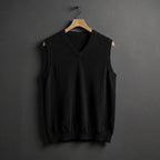 Louis | Herren Kaschmirmix-Weste mit V-Ausschnitt, Lagenlook-Pullover | Nomadnts | Nomadnts