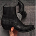 Lucas | Herren Vintage-Cowboystiefel mit Stickerei, Western-Stiefel | Nomadnts | Black
