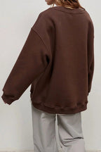 Lucienne | Damen Oversized Sweatshirt mit Rundhalsausschnitt, locker geschnittener Pullover | Nomadnts | Nomadnts