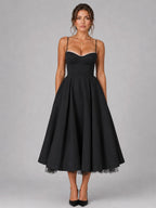 Lucy | Damen Corset-Midikleid mit vollem Rock und Herzausschnitt, Anlasskleid | Nomadnts | Nomadnts