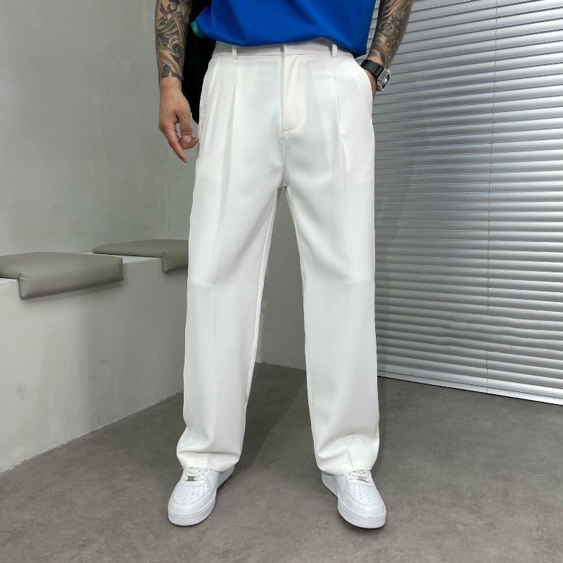Ludwig | Herrenhose mit geradem Bein und Frontfalten, elegante Weitbeinhose | Nomad NTS