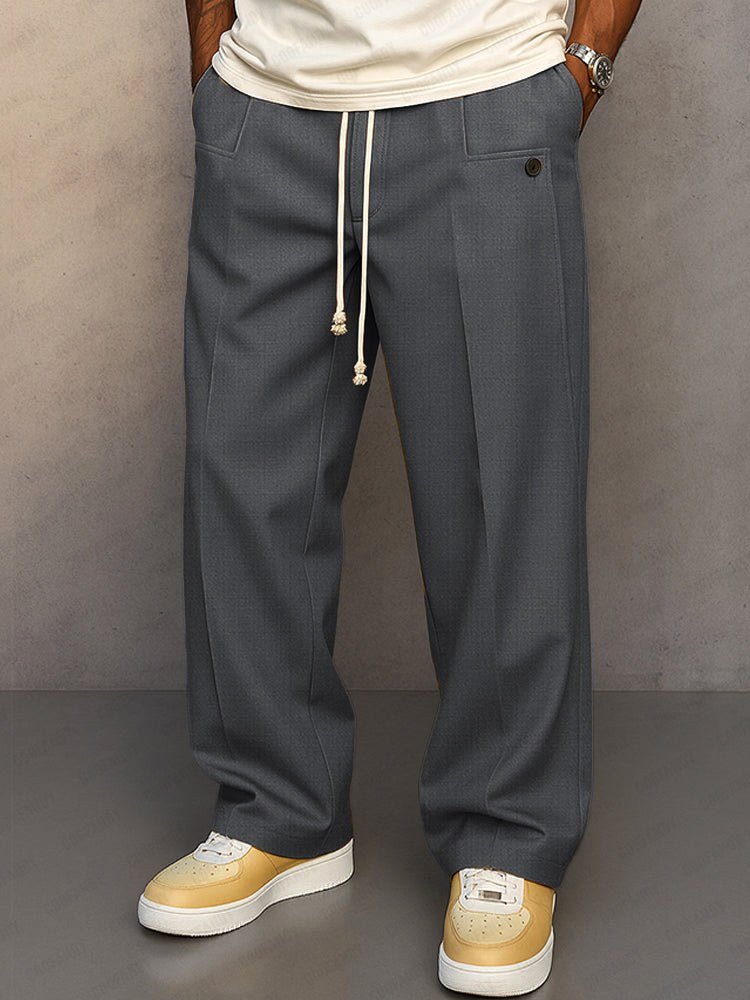 Lukas | Herrenhose mit entspanntem Sitz und Bewegungsfreiheit, lässige Alltags-Hose | Nomad NTS | Grau