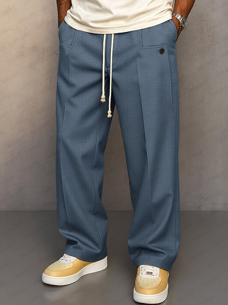Lukas | Herrenhose mit entspanntem Sitz und Bewegungsfreiheit, lässige Alltags-Hose | Nomad NTS | Blau