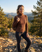 Madeleine | Damen gerippter Rollkragenpullover, strukturierter Strickpullover | Nomadnts | Nomadnts