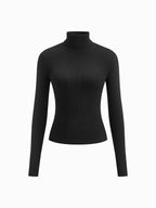 Madeleine | Damen gerippter Rollkragenpullover, strukturierter Strickpullover | Nomadnts | Nomadnts