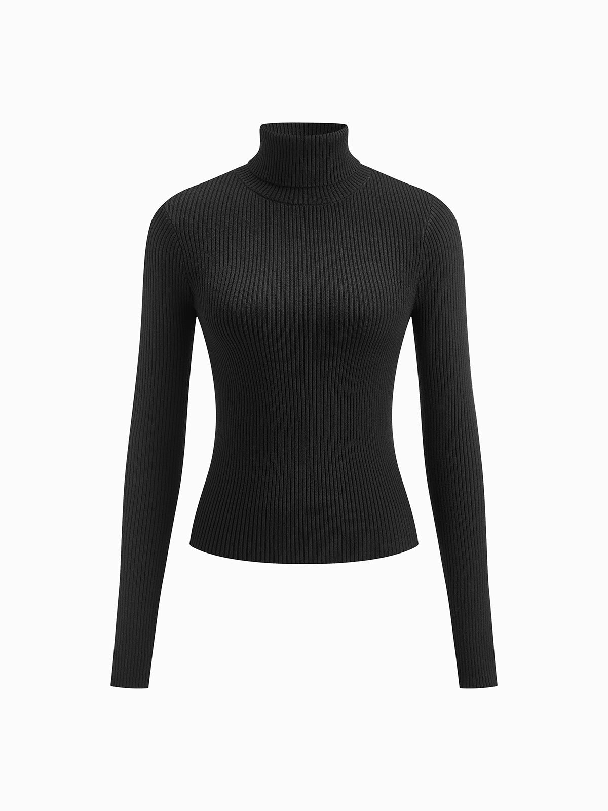 Madeleine | Damen gerippter Rollkragenpullover, strukturierter Strickpullover | Nomadnts | Nomadnts