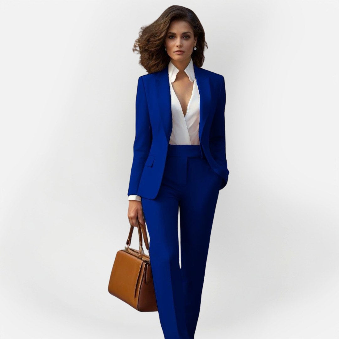 Magdalena | Damen tailliert geschnittener Blazer-Anzug, Zweiteiler-Hosenanzug | Nomadnts | Nomadnts