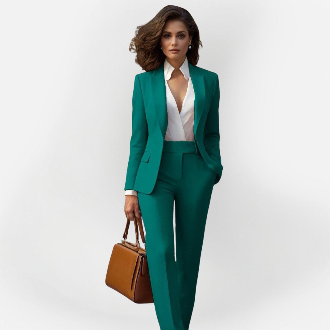 Magdalena | Damen tailliert geschnittener Blazer-Anzug, Zweiteiler-Hosenanzug | Nomadnts | Nomadnts