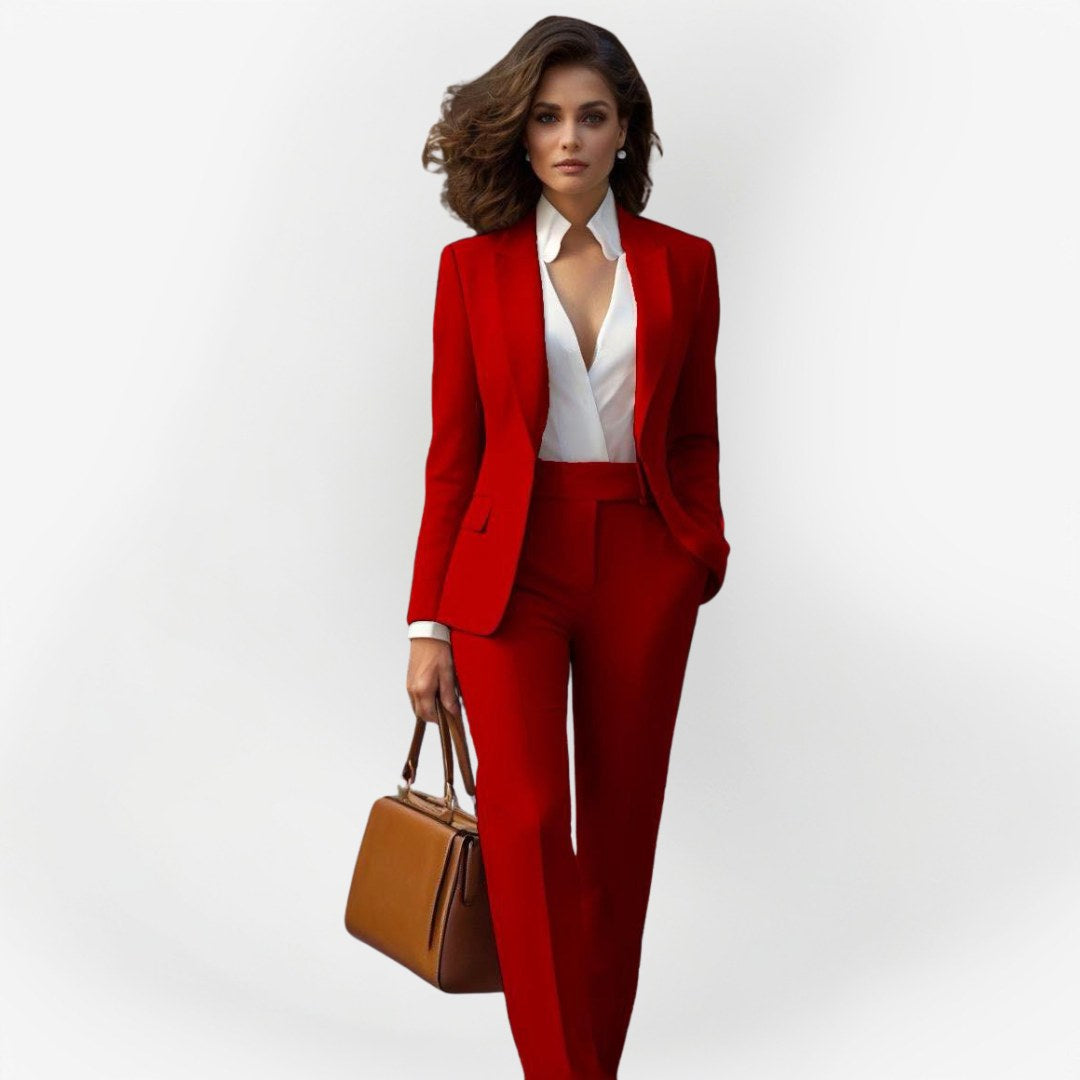 Magdalena | Damen tailliert geschnittener Blazer-Anzug, Zweiteiler-Hosenanzug | Nomadnts | Nomadnts