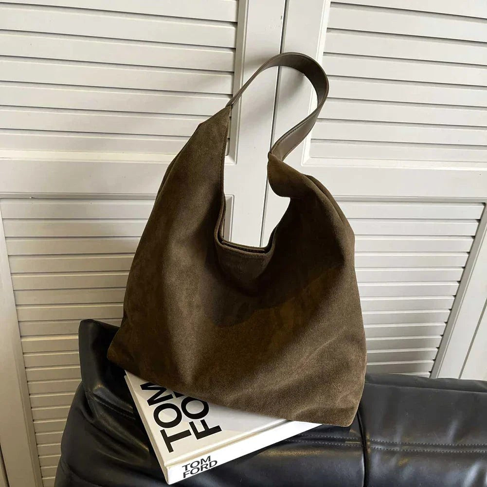 Manon | Damen entspannte Schultertasche, geräumige Reise-Tote | Nomadnts | Black