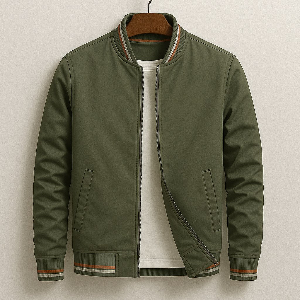 Marcin | Leichte Bomberjacke mit Kontrastdetails, Sportive Übergangsjacke | Nomad NTS