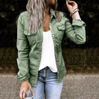 Margaret | Damen klassische Jeansjacke, zeitlose Denim-Jacke | Nomadnts | Nomadnts