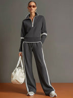 Margot | Damen locker geschnittenes Zweiteiler-Co-Ord-Set, Loungeset | Nomadnts | Nomadnts