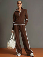 Margot | Damen locker geschnittenes Zweiteiler-Co-Ord-Set, Loungeset | Nomadnts | Nomadnts