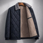 Mason | Herren-Fleecejacke mit Steppung, warme Herbstjacke | Nomadnts | Schwarz