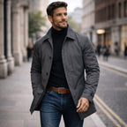 Matthias | Herrenjacke mit Wasser­abweisender Oberfläche, Moderner Herbst-Herrenjacke | Nomad NTS | Navy Blue