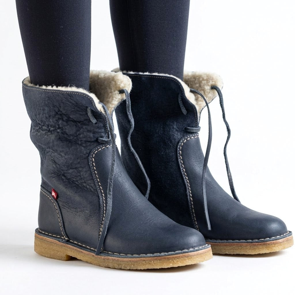Melanie | Damen wasserdichte, fellgefütterte Winterstiefel, Slip-On-Winterstiefel | Nomadnts | Nomadnts