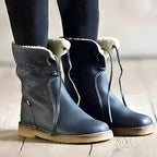 Melanie | Damen wasserdichte, fellgefütterte Winterstiefel, Slip-On-Winterstiefel | Nomadnts | Nomadnts