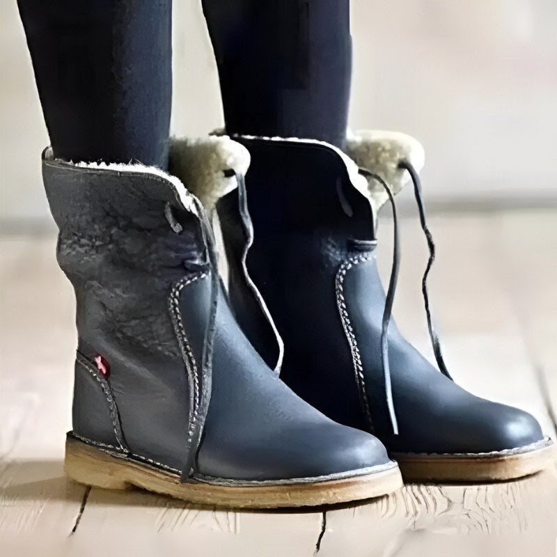 Melanie | Damen wasserdichte, fellgefütterte Winterstiefel, Slip-On-Winterstiefel | Nomadnts | Nomadnts