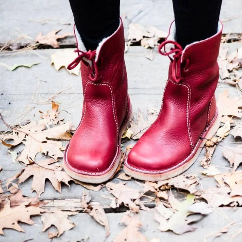 Melanie | Damen wasserdichte, fellgefütterte Winterstiefel, Slip-On-Winterstiefel | Nomadnts | Nomadnts