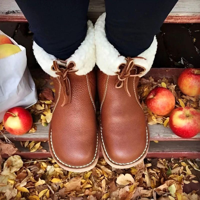 Melanie | Damen wasserdichte, fellgefütterte Winterstiefel, Slip-On-Winterstiefel | Nomadnts | Nomadnts