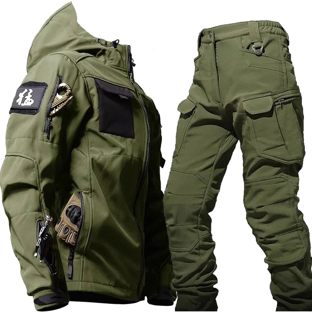 Michael | Herrens Wasserdichter Thermanzug mit Mehreren Taschen, Funktionaler Herbst-Trainingsanzug | Nomad NTS