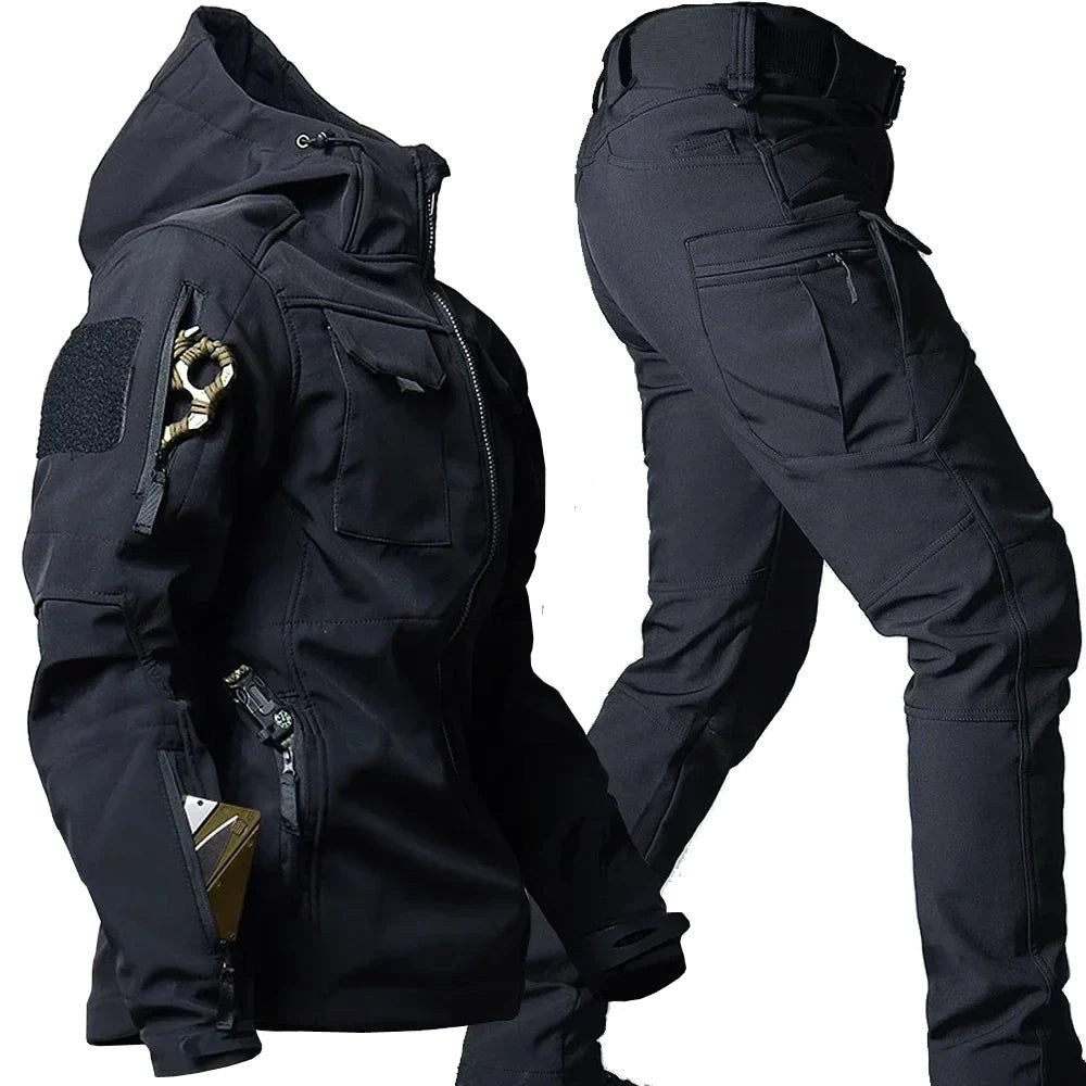 Michael | Herrens Wasserdichter Thermanzug mit Mehreren Taschen, Funktionaler Herbst-Trainingsanzug | Nomad NTS