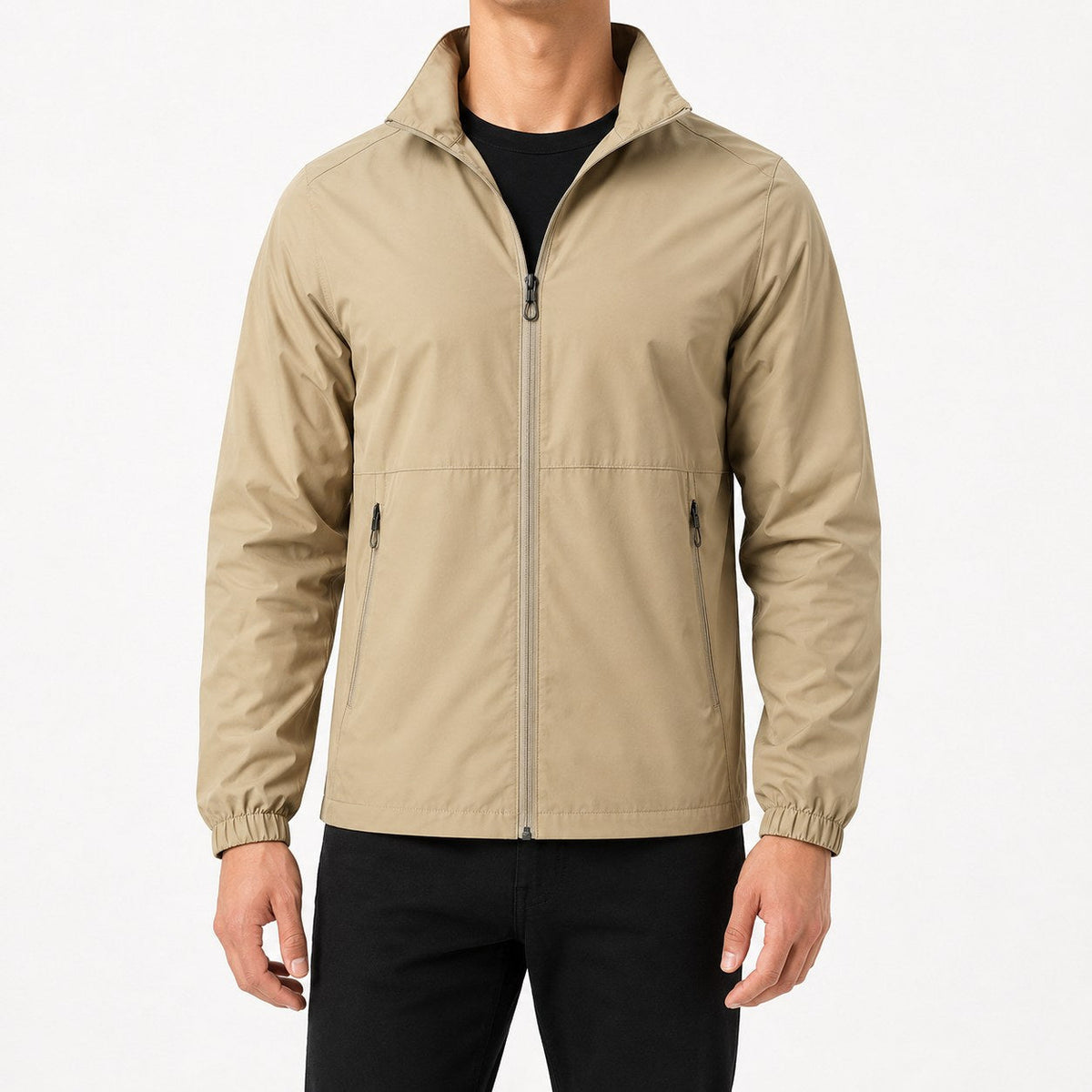 Miles | Atmungsaktive, wasserdichte Herrenjacke, wasserabweisende Herbstjacke | Nomadnts | Schwarz