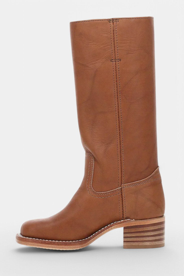 Millie | Damen kniehohe Lederstiefel mit Blockabsatz, elegante Lederstiefel | Nomadnts | Nomadnts