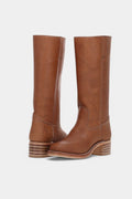Millie | Damen kniehohe Lederstiefel mit Blockabsatz, elegante Lederstiefel | Nomadnts | Nomadnts