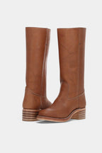 Millie | Damen kniehohe Lederstiefel mit Blockabsatz, elegante Lederstiefel | Nomadnts | Nomadnts
