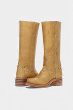 Millie | Damen kniehohe Lederstiefel mit Blockabsatz, elegante Lederstiefel | Nomadnts | Nomadnts