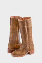 Millie | Damen kniehohe Lederstiefel mit Blockabsatz, elegante Lederstiefel | Nomadnts | Nomadnts