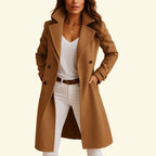 Monika | Damen Zweireihiger Mantel mit Reveren, Eleganter Herbstmantel | Nomad NTS