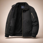 Nathan | Herren-Bomberjacke mit Struktur, warme Jacke mit Fleecefutter | Nomadnts