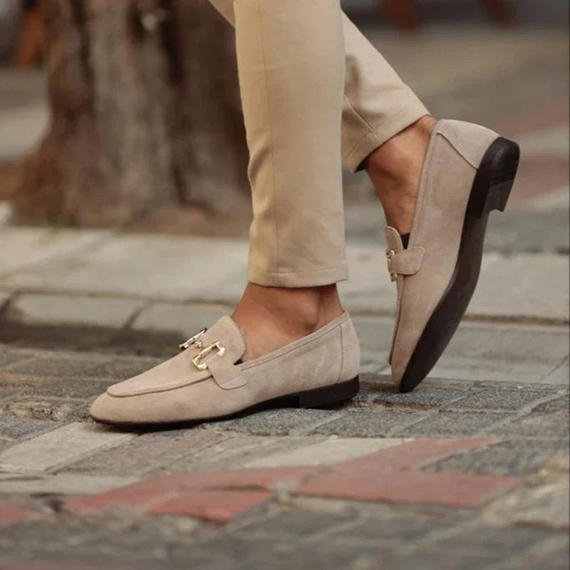 Nathan | Herren Wildleder-Loafer mit Horsebit-Detail, Slip-On-Loafer | Nomadnts | Nomadnts