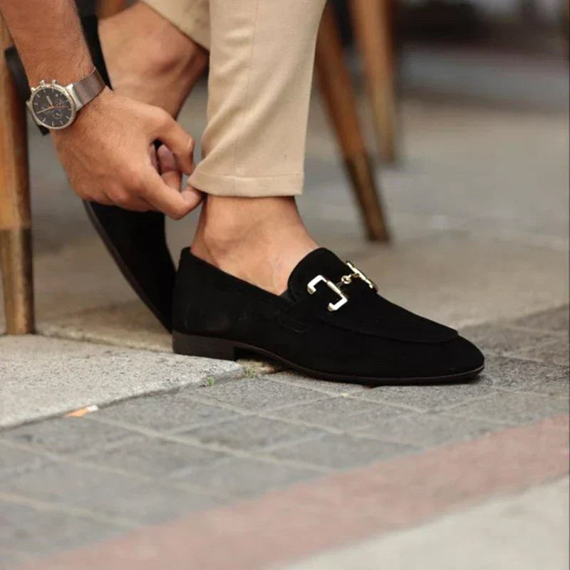 Nathan | Herren Wildleder-Loafer mit Horsebit-Detail, Slip-On-Loafer | Nomadnts | Nomadnts