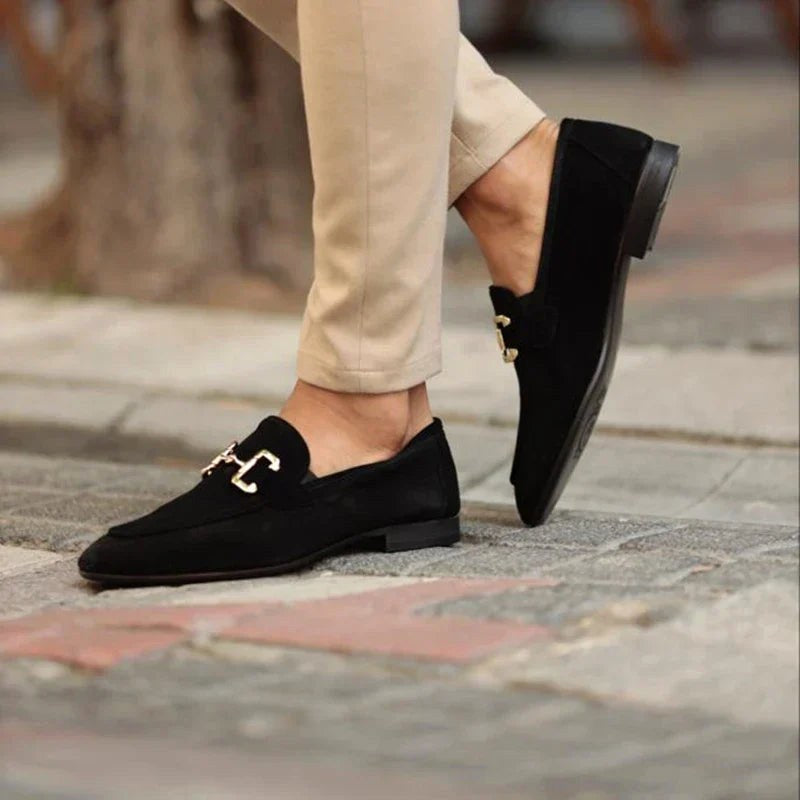 Nathan | Herren Wildleder-Loafer mit Horsebit-Detail, Slip-On-Loafer | Nomadnts | Nomadnts