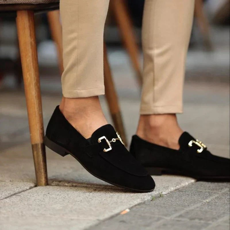 Nathan | Herren Wildleder-Loafer mit Horsebit-Detail, Slip-On-Loafer | Nomadnts | Nomadnts