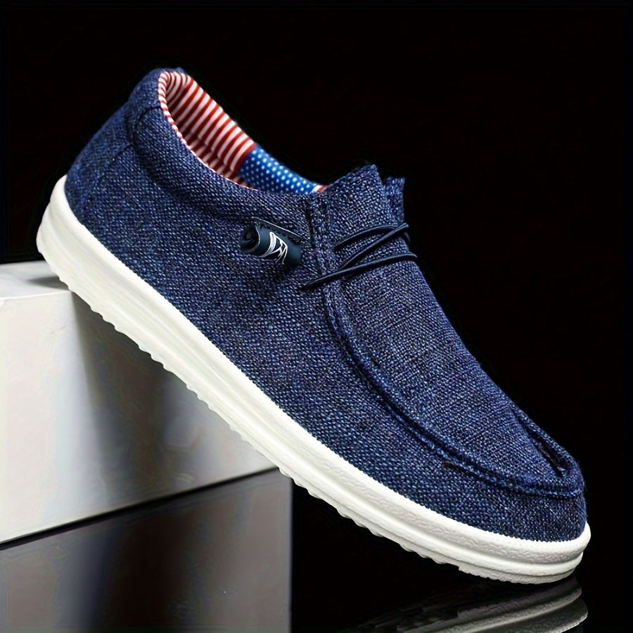 Niklas | Herren Canvas-Loafer mit elastischer Schnürung, leichte Slip-On Schuhe | Nomad NTS