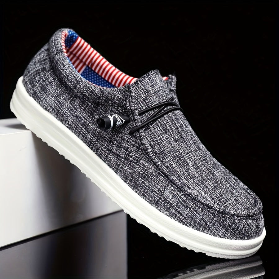 Niklas | Herren Canvas-Loafer mit elastischer Schnürung, leichte Slip-On Schuhe | Nomad NTS