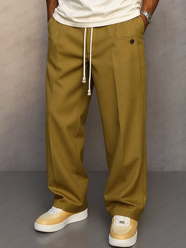 Nils | Herrenhose mit geradem Schnitt, moderne Jogger-Hose | Nomad NTS | Khaki