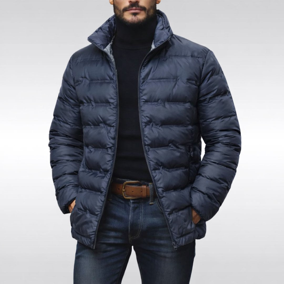 Noah | Wattierte Steppjacke für Herren, Daunenjacke mit Stehkragen | Nomadnts | Grün