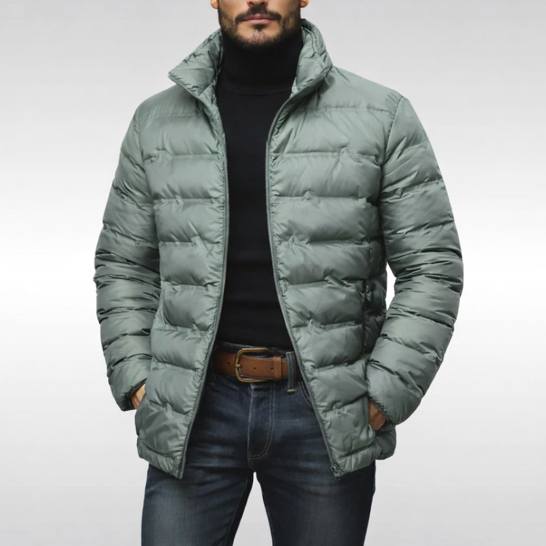 Noah | Wattierte Steppjacke für Herren, Daunenjacke mit Stehkragen | Nomadnts | Schwarz