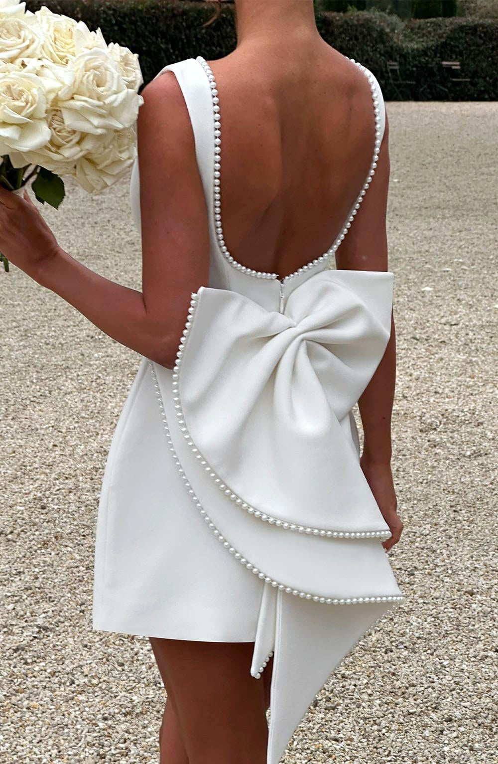 Noemie | Damen A-Linien-Minikleid mit Perlenbesatz, Kleid für Hochzeitsgäste | Nomadnts | Nomadnts