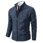 Norbert | Herren-Strickjacke mit Reißverschluss, Leichte Herbst-Strickjacke | Nomad NTS | Blue