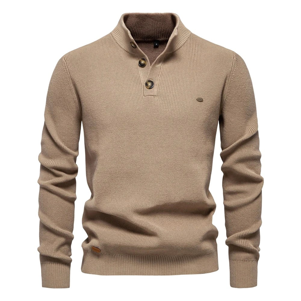 Oliver | Herrenpullover aus Baumwolle mit klassischer Passform, Eleganter Herrenpullover | Nomad NTS | Khaki